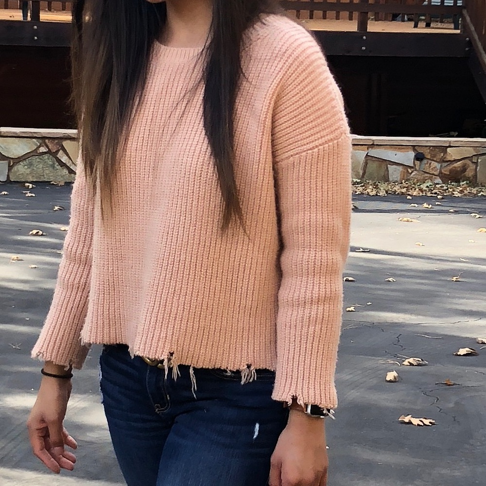 Forever21 distressed sweater